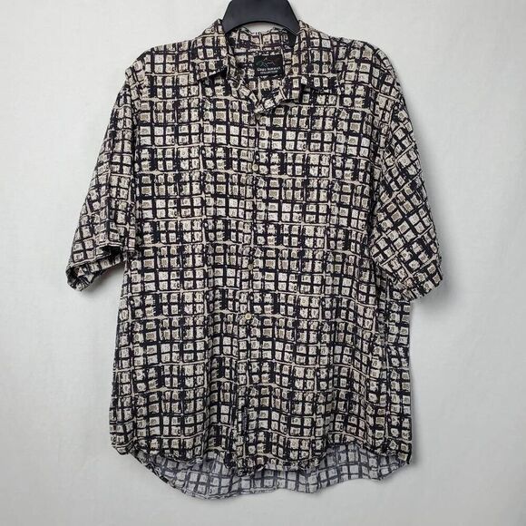 Greg Norman Large Brown Button Front Shirt - Picture 1 of 6